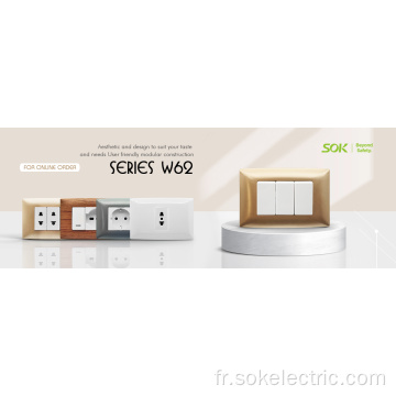 1gang2Way Switch Modulaire 16A250V éclairage CE CB grossiste